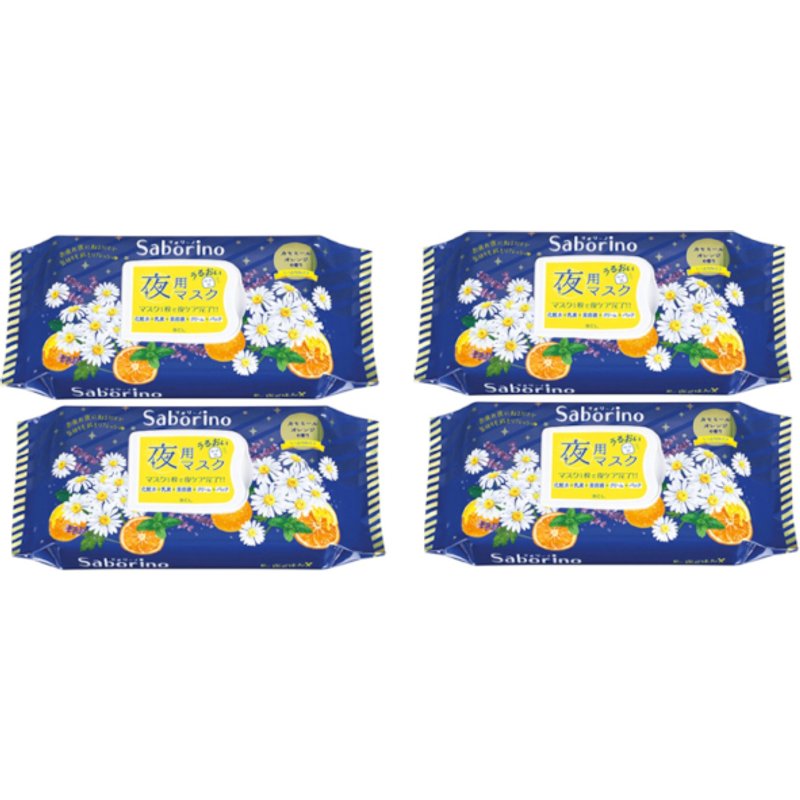 BCL - Saborino Mask - Saborino Night Mask - Chamomile Orange - 28pc (4ea) Set