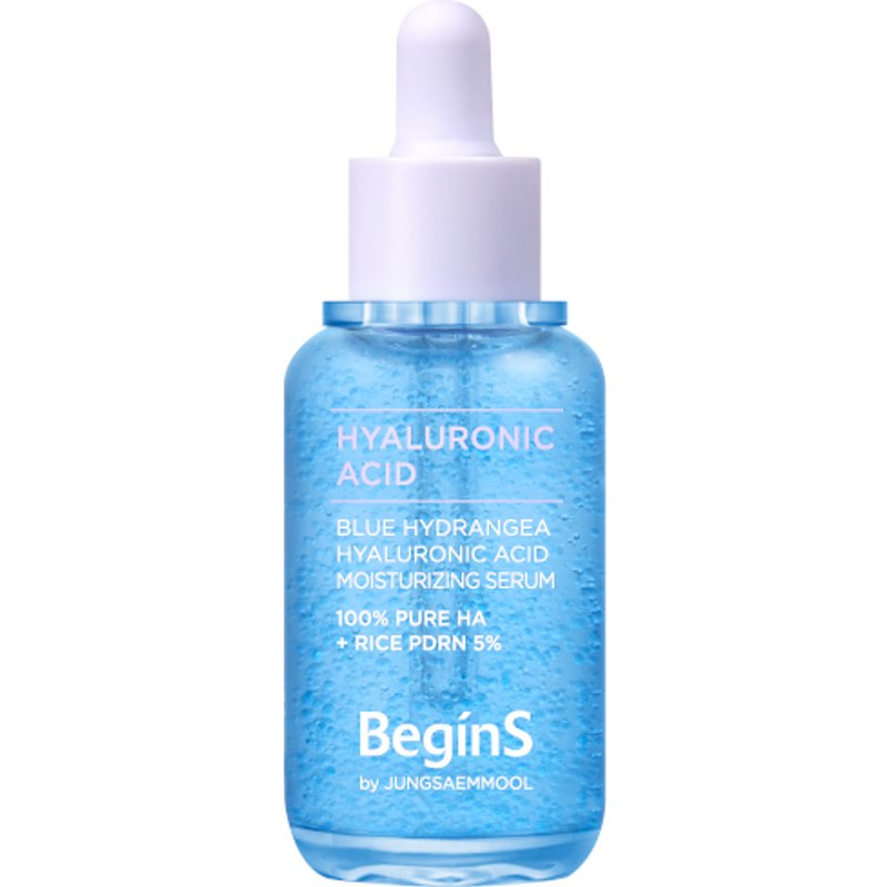 BeginS - Sérum hydratant à l'acide hyaluronique et à l'hortensia bleu - 30ml