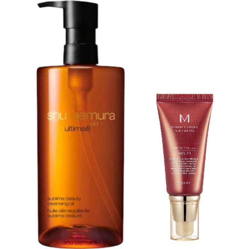 Missha X Shu Uemura M Perfect Cover BB Cream #23 Natural Beige X Shu Uemura - Ultime8 Sublime Beauty Cleansing Oil 450ml