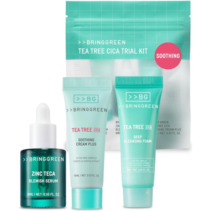 BRING GREEN - Kit d'essai Tea Tree Cica - 9ml+10ml+10ml