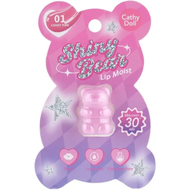 Cathy Doll - Lèvres d'ours brillants humides - 1.1g - 01 Candy Pink