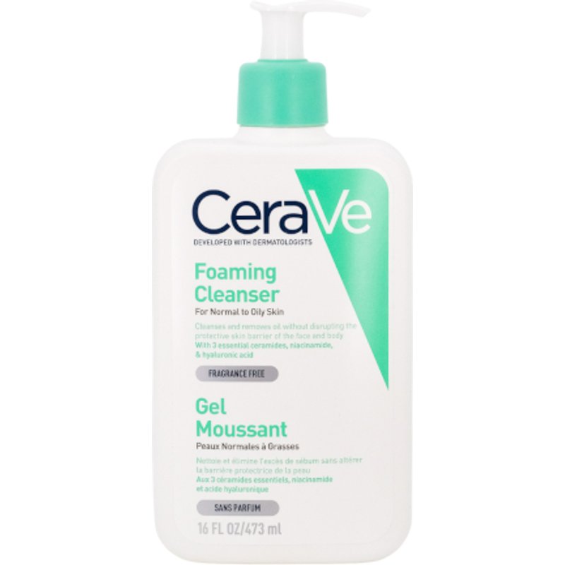 CeraVe - Nettoyant moussant pour peaux normales Ă grasses - 473ml