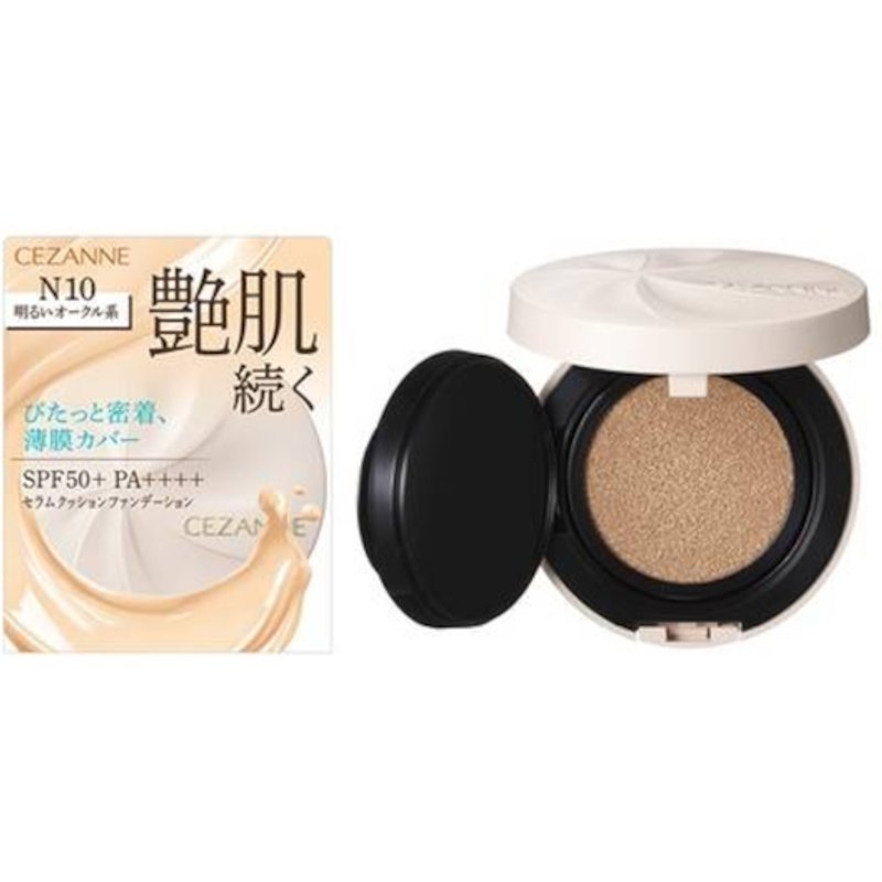CEZANNE - Fond de teint coussin sérum SPF50+ PA++++ - 11g - N10 Light ochre