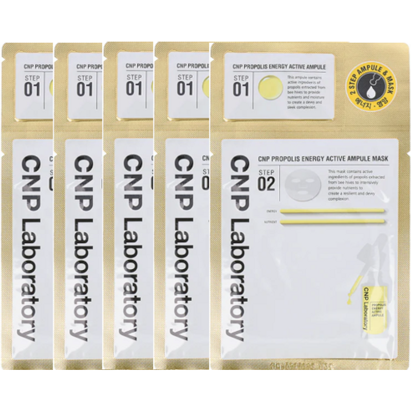 CNP LABORATORY - Masque Ampoule Propolis Energy - 5pièces