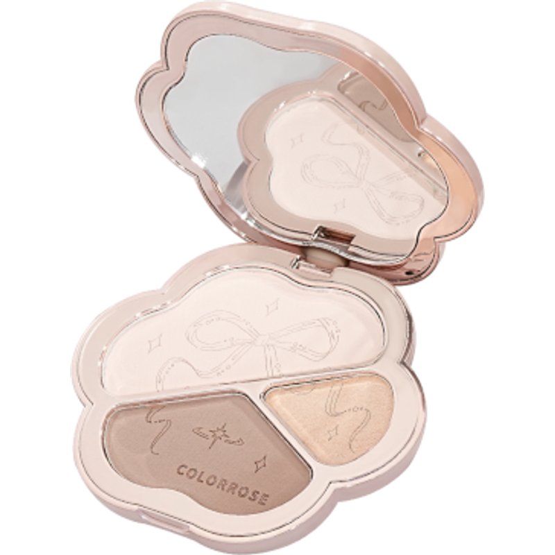 COLORROSE - Palette de poudres contour 3 couleurs - 8g - CR726 Glossy