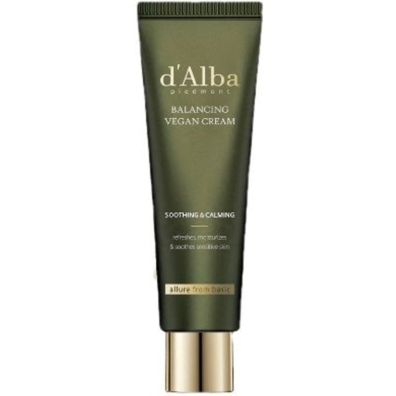 d'Alba - Crème végétalienne douce et équilibrante pour la peau - 55ml