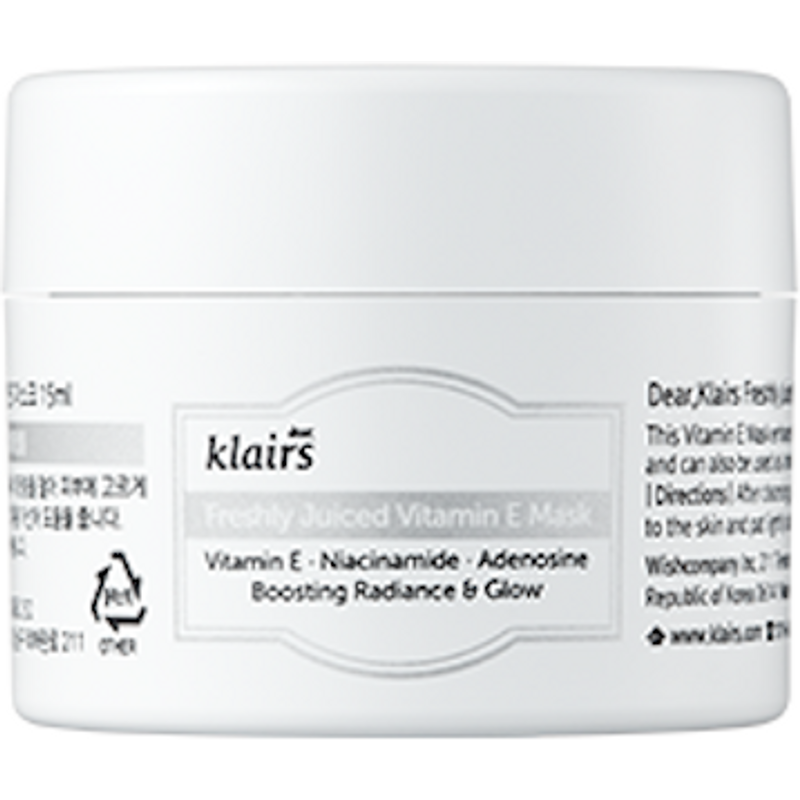 Dear, Klairs - Masque de vitamine E fraîchement pressé - 15ml