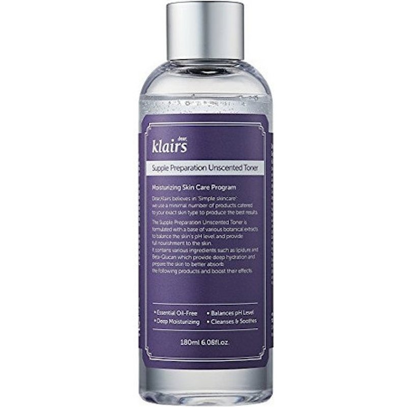 Dear, Klairs - Préparation Supple, toner sans parfum - 180ml