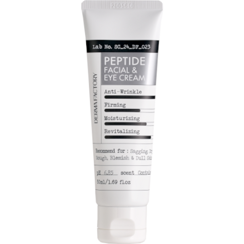 DERMA FACTORY - Crème pour le visage et les yeux aux peptides - 50ml