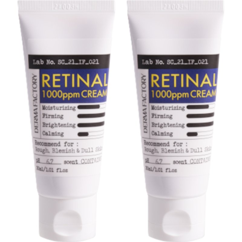 DERMA FACTORY - Retinal 1000ppm Cream - 30ml DUO Set