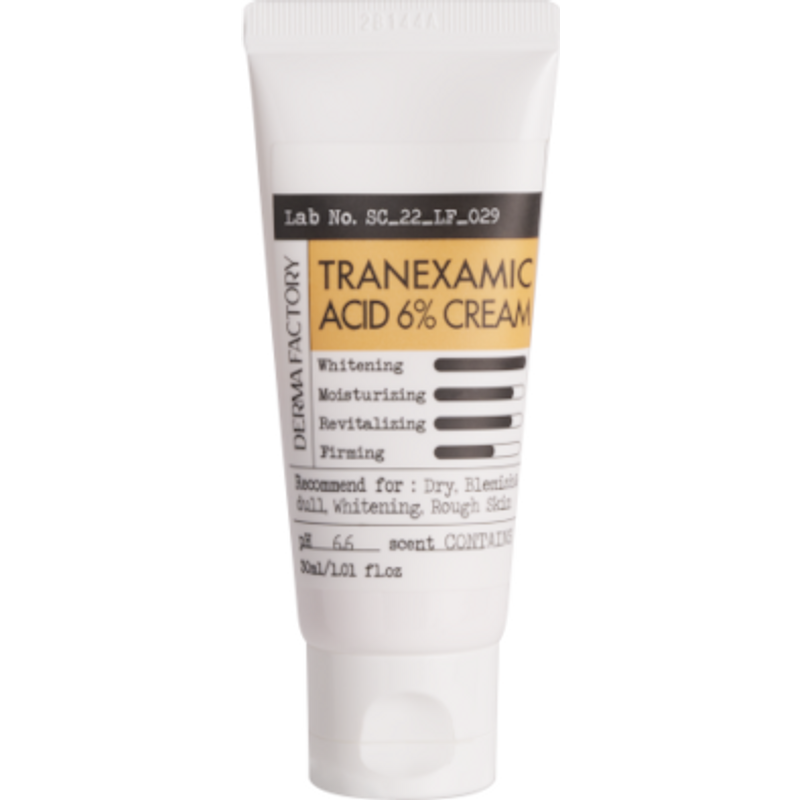 DERMA FACTORY - Crème d'acide tranexamique à 6 % - 30ml