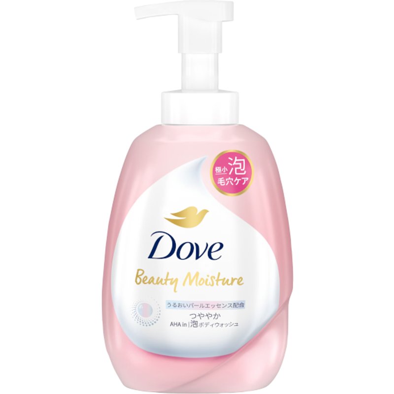 Dove Japan - Pompe brillante pour nettoyant pour le corps en mousse hydratante Beauty - 540g