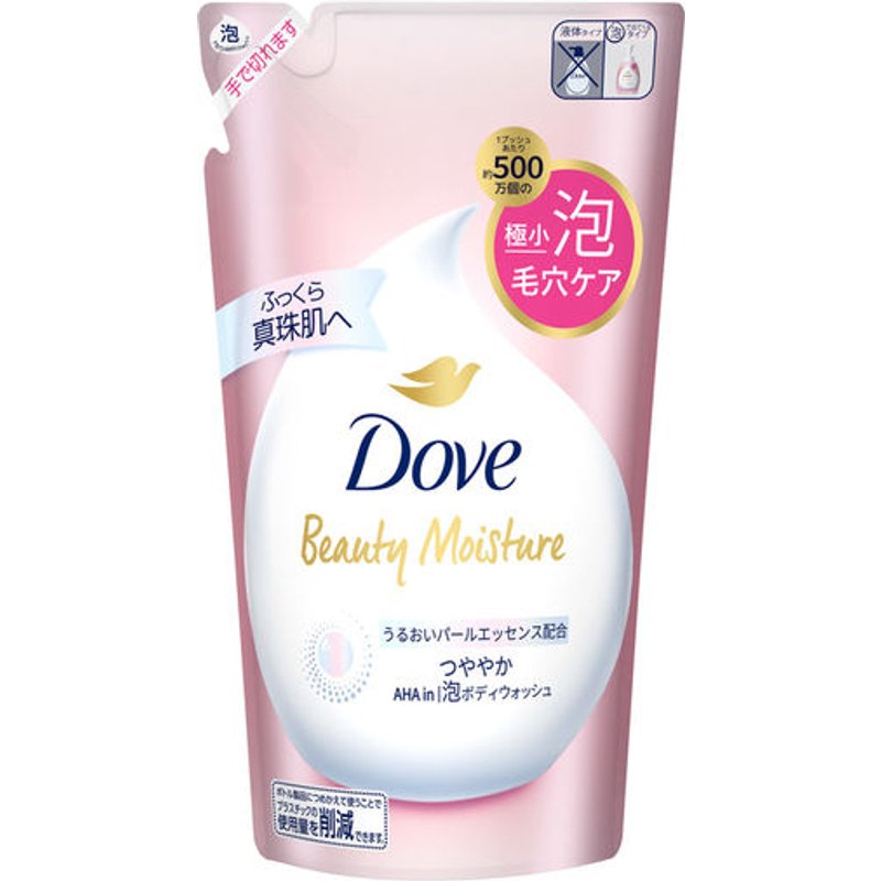 Dove Japan - Recharge brillante de nettoyant pour le corps en mousse hydratante Beauty - 430g