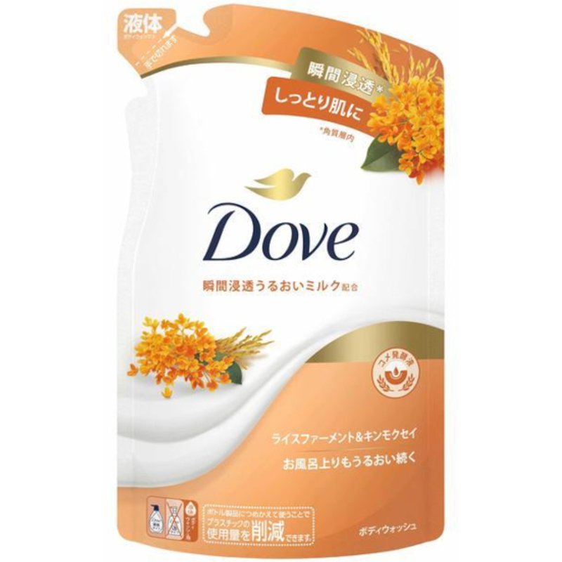 Dove Japan - Recharge de nettoyant pour le corps au ferment de riz et Ă l'osmanthus - 330g