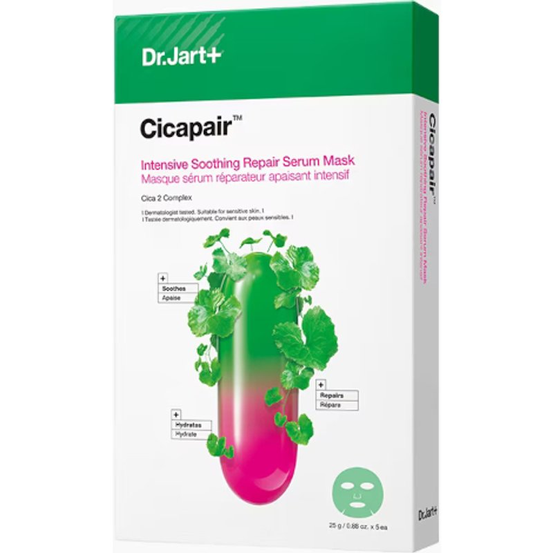 Dr. Jart+ - Cicapair Sérum Masque Réparateur Apaisant Intensif - 5pièces