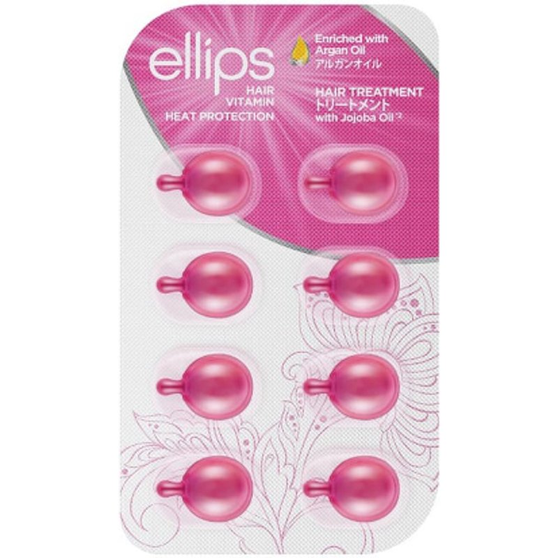 ELLIPS - Vitamine capillaire pour la protection thermique - 8pièces - Hair Treatment (Pink)