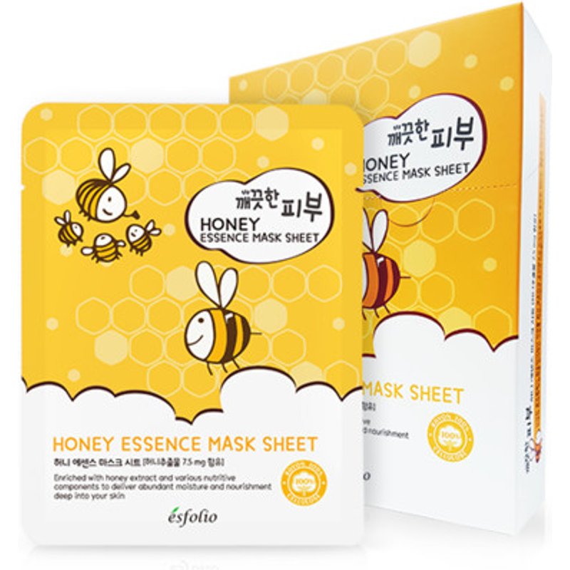 esfolio - Pure Skin Feuille de masque d'essence de miel - 25ml X 10pièces