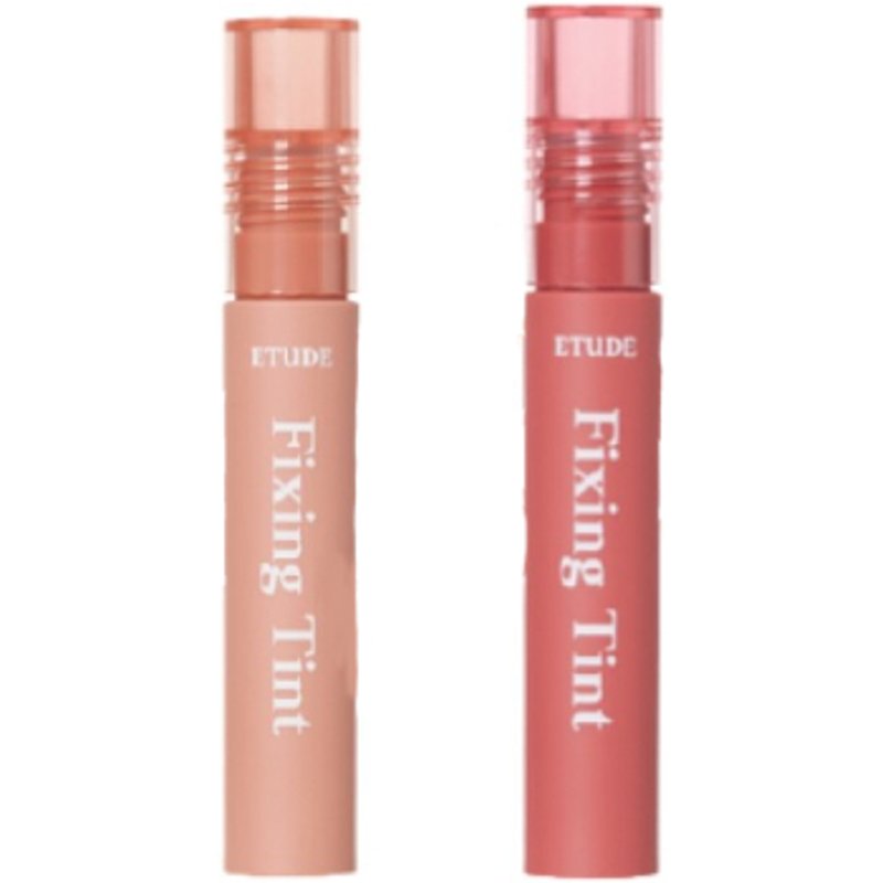 ETUDE - Mask Proof Fixing Tint - 4g - 01 Analog Rose (1ea) + 04 Ginger Milktea (1ea) Set