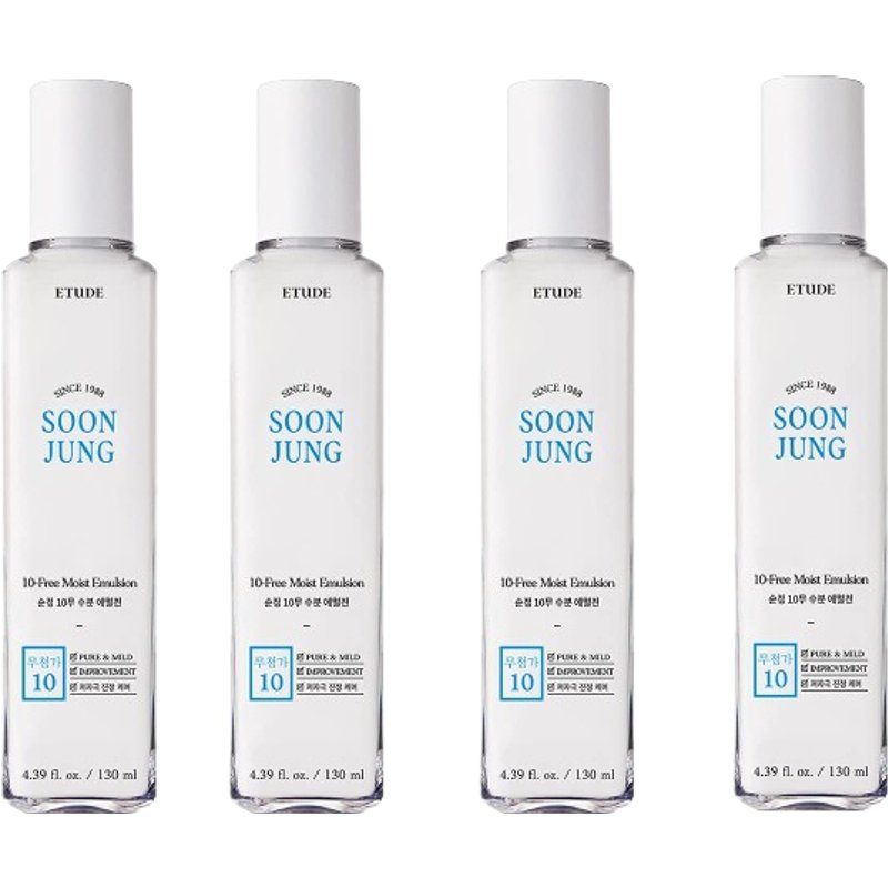 ETUDE - Soon Jung 10-Free Moist Emulsion - 130ml (4ea) Set