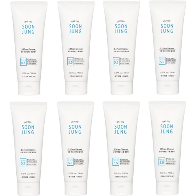 ETUDE - Soon Jung 5.5 Foam Cleanser - 150ML - White (8ea) Set