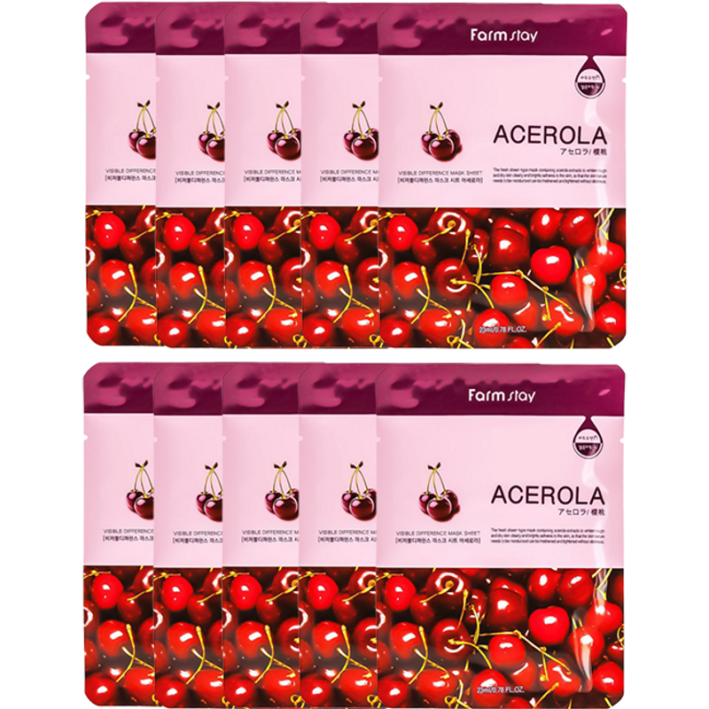 Farm Stay - Visible Difference Feuille de masque - Acerola - 10pièce