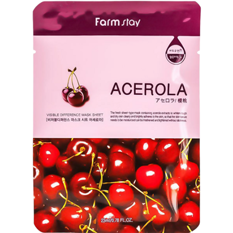 Farm Stay - Visible Difference Feuille de masque - Acerola - 1pièce