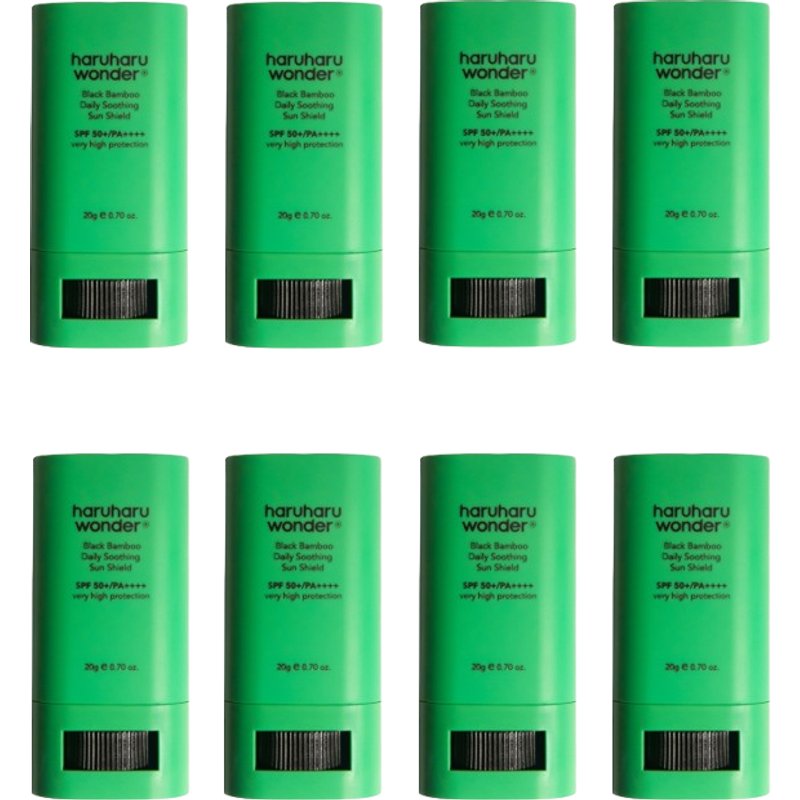 haruharu wonder - Black Bamboo Daily Soothing Sun Shield SPF50+ PA++++ - 20g (8ea) Set