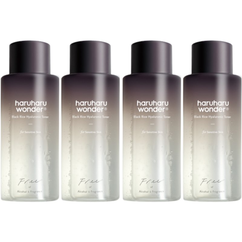haruharu wonder - Black Rice Hyaluronic Toner - Fragrance Free - 150ml (4ea) Set