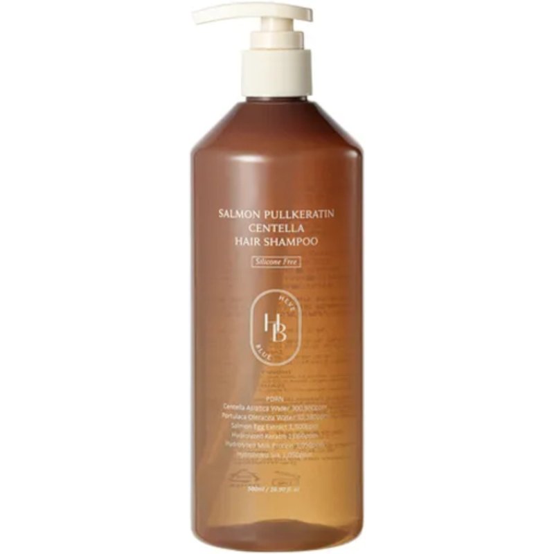 HEVEBLUE - Shampoing capillaire à la centella et à la kératine de saumon - 500ml