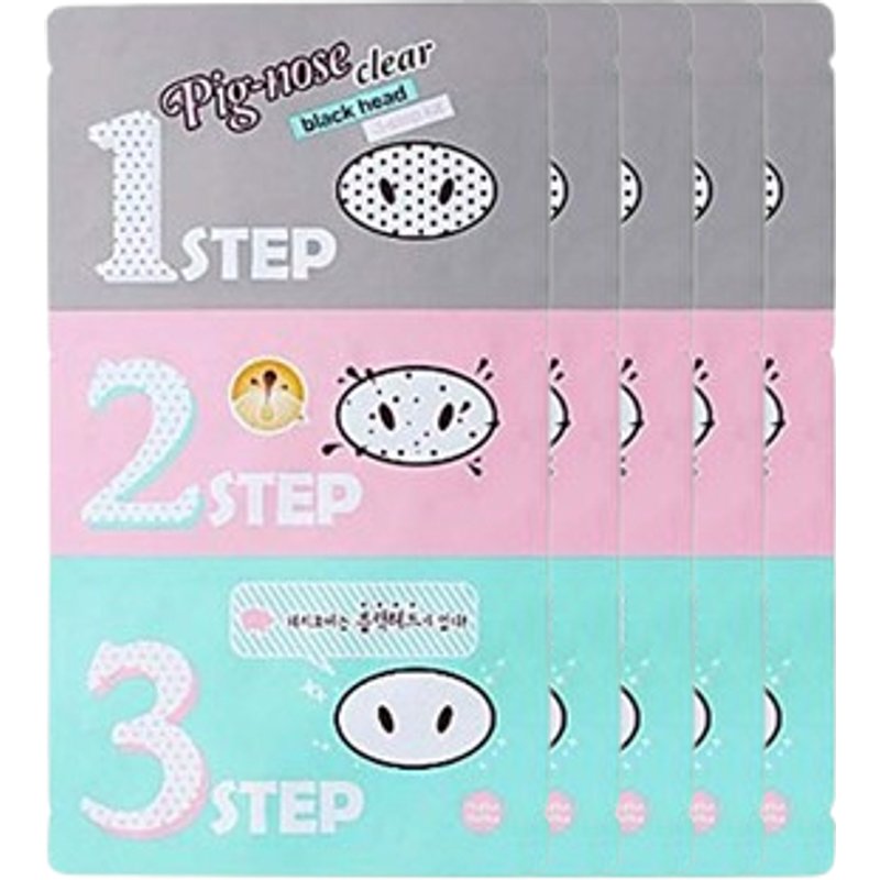 Holika Holika - Pig-nose Clear Black Head 3-Step Kit - 1 Treatment (5ea) Set