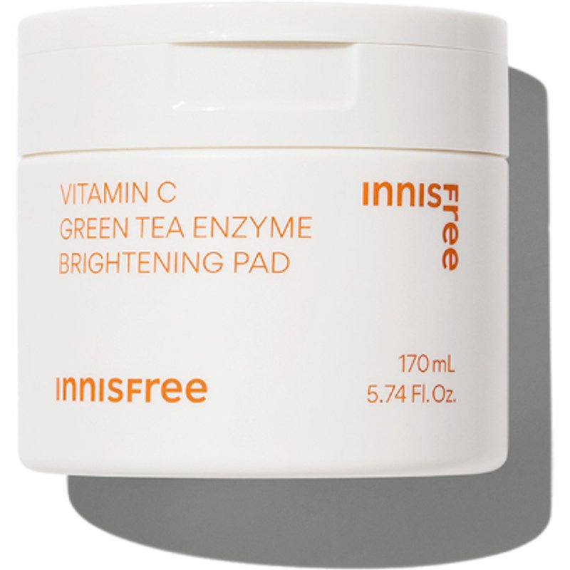 innisfree - Tampon éclaircissant aux enzymes de thé vert à la vitamine C - 60 Sheets / 170ml