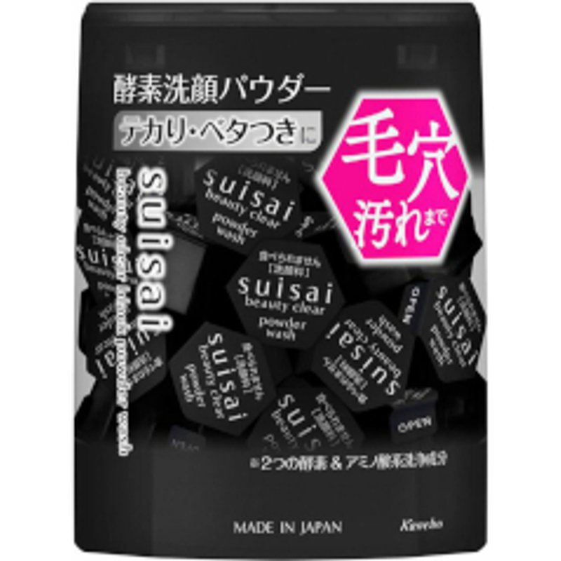 Kanebo - Poudre nettoyante noire transparente Suisai Beauty - 0.4g x 32pcs