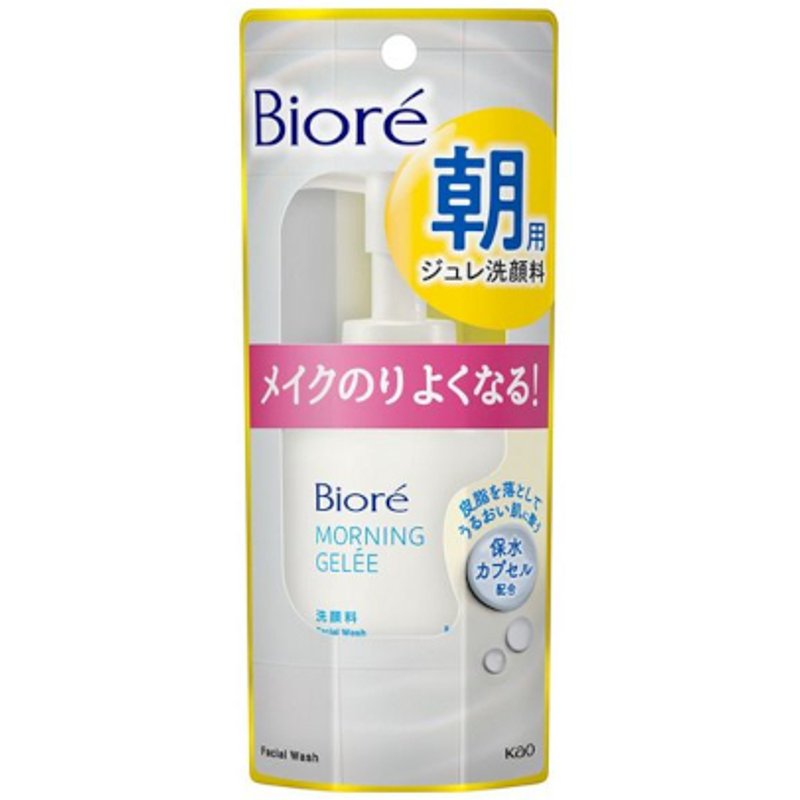 Kao - Gelée nettoyante matinale pour le visage Bioré - 100ml