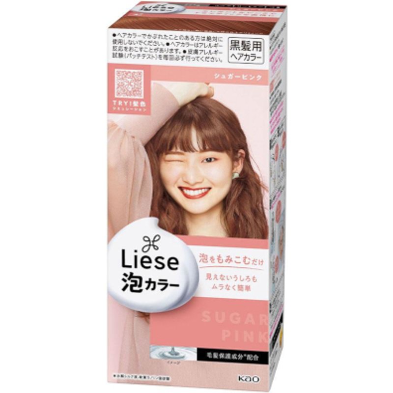 Kao - Liese Creamy Bubble Color (version japonaise) - 1 box - Sugar Pink
