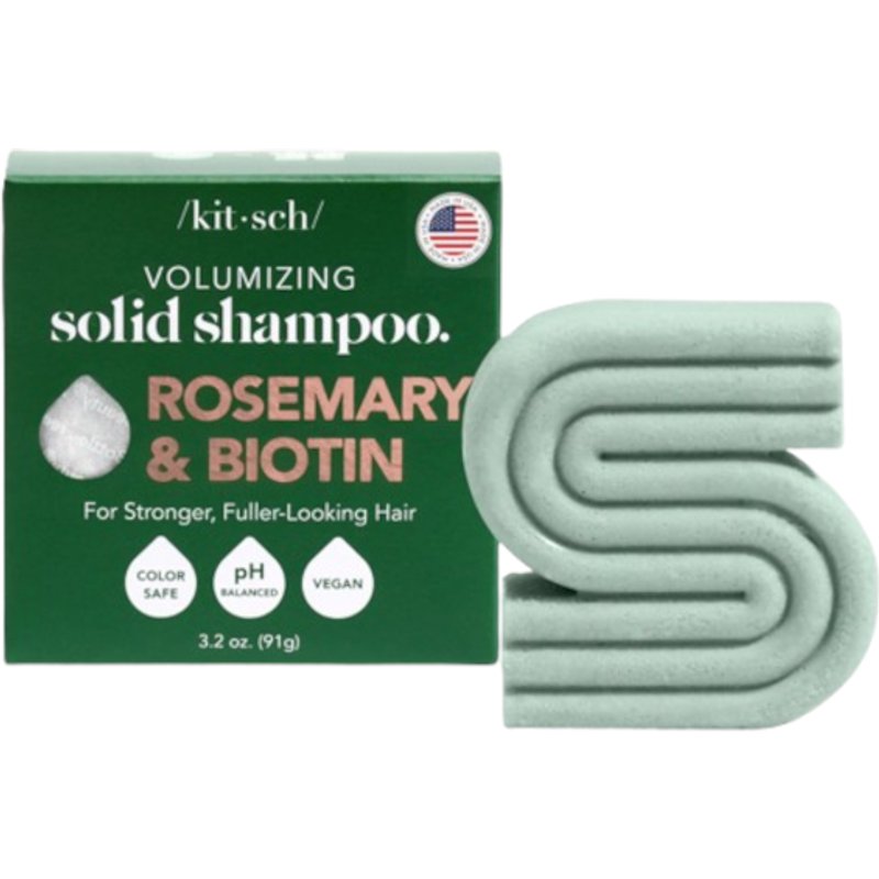 KITSCH - Shampoing solide volumisant au romarin et Ă la biotine - 91g