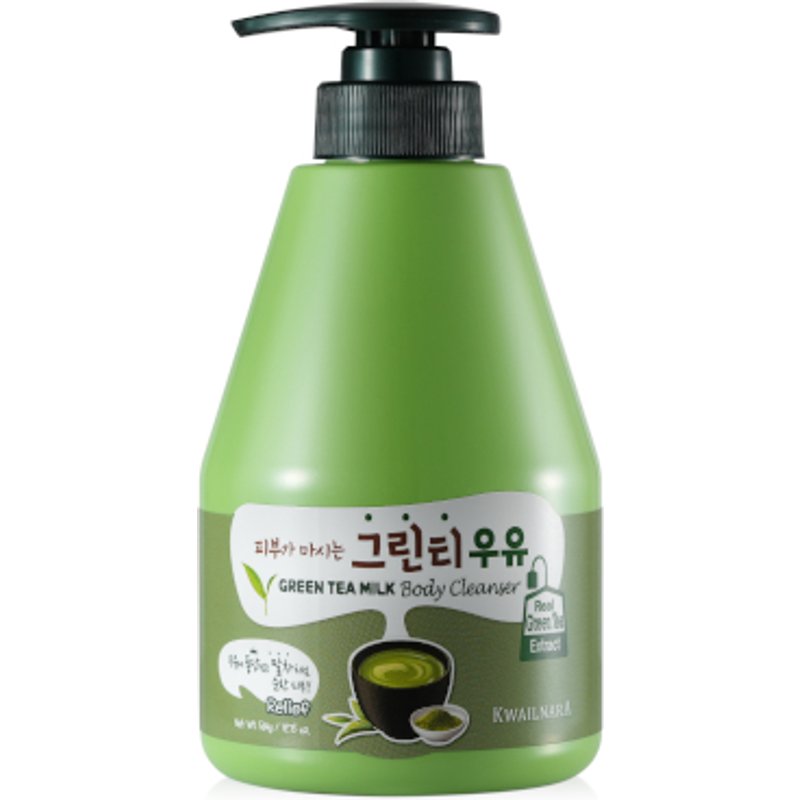 Kwailnara - Milk Body Cleanser - 560g - Green Tea
