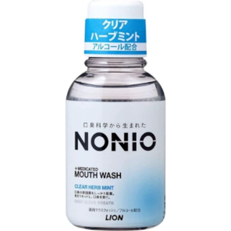 LION - Petit bain de bouche Nonio - 80ml - Clear Herb Mint