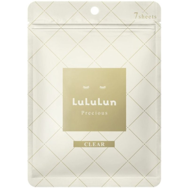 LuLuLun - Masque en tissu précieux clair - 7pièces - Gold