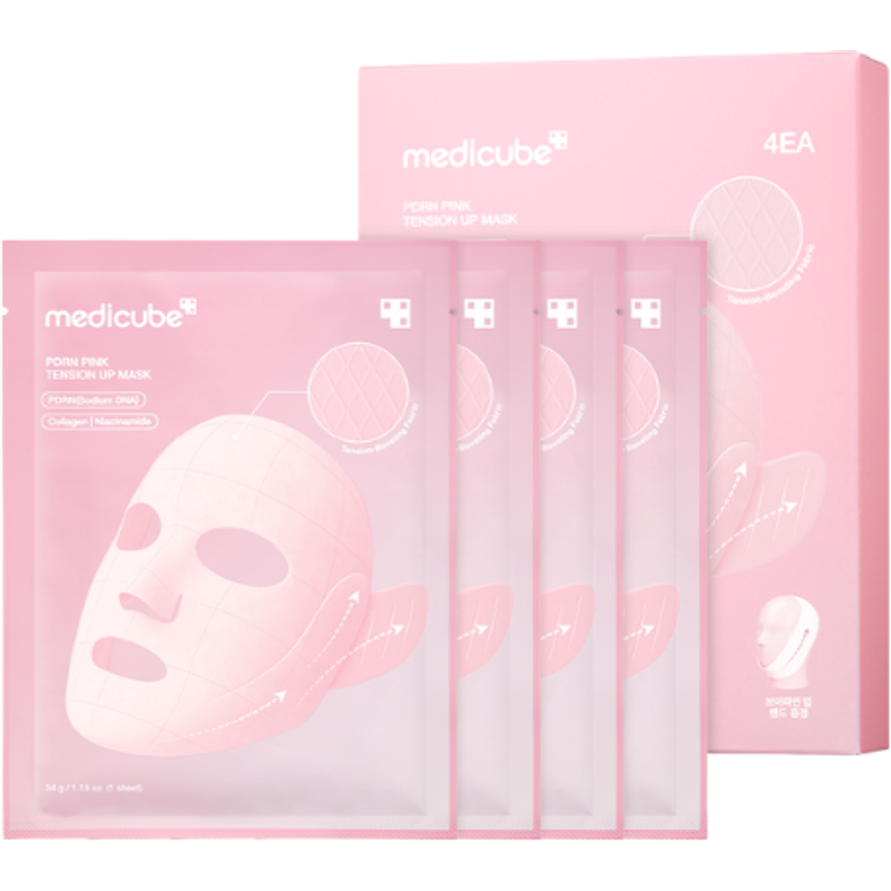 medicube - Masque anti-tension rose PDRN - 34g*4