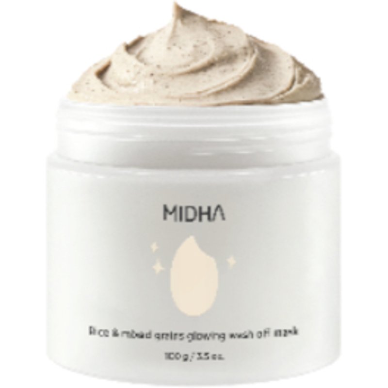 MIDHA - Masque éclatant au riz et aux céréales mélangées (à rincer) - 100ml