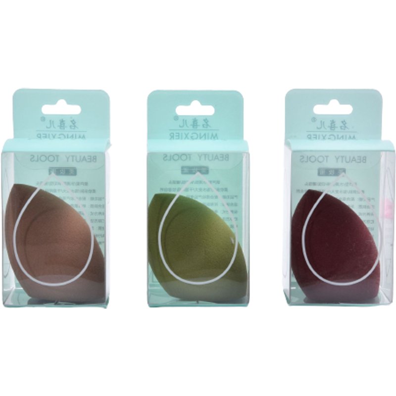 MINGXIER - Éponge de beauté pour mélangeur de maquillage - Coupe mitre (couleur aléatoire) - 1 pièce