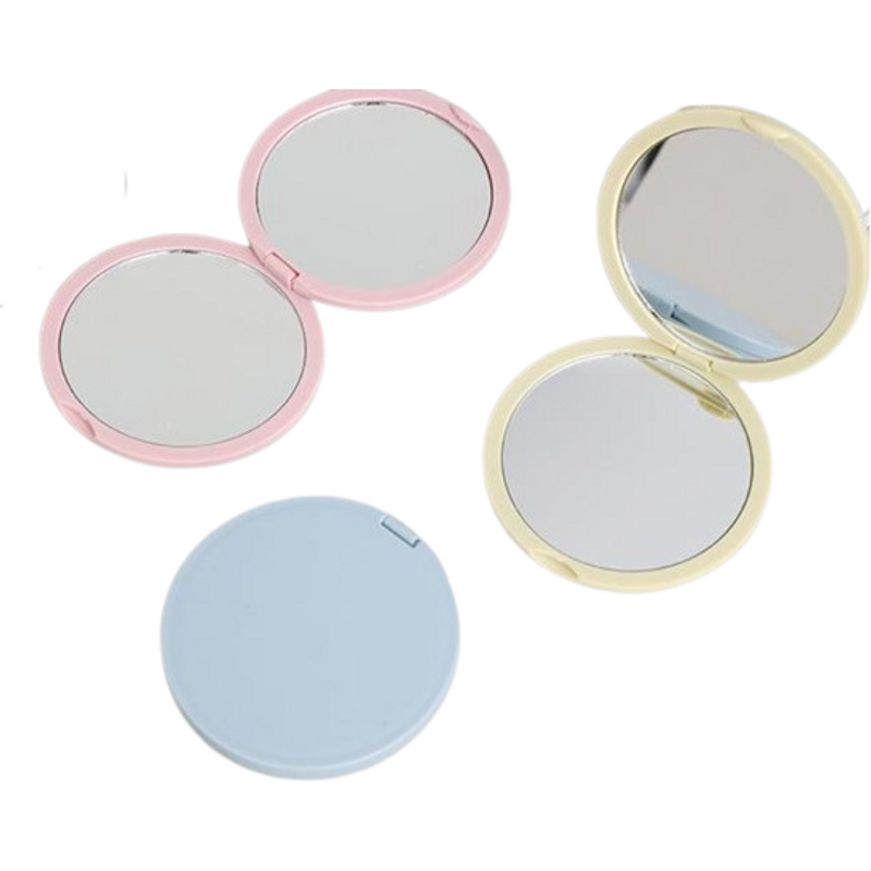 MINGXIER - Miroir de poche rond (couleur aléatoire) - 1 pièce