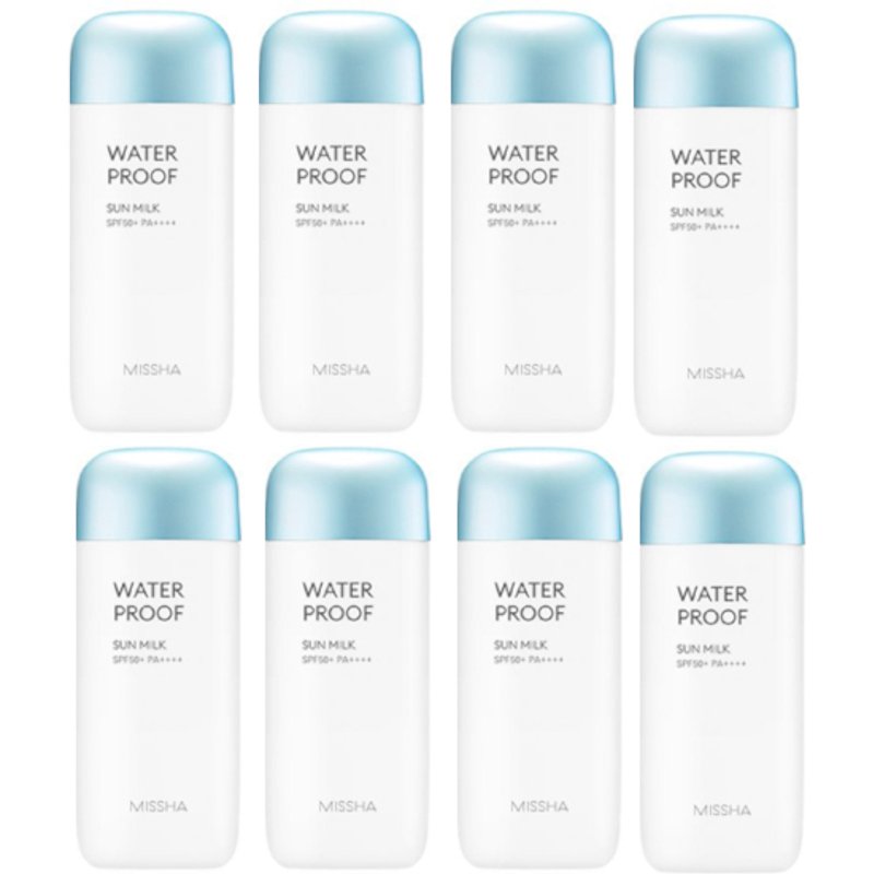 MISSHA All-Around Safe Block Waterproof Sun Milk - 70ml (8ea) Set