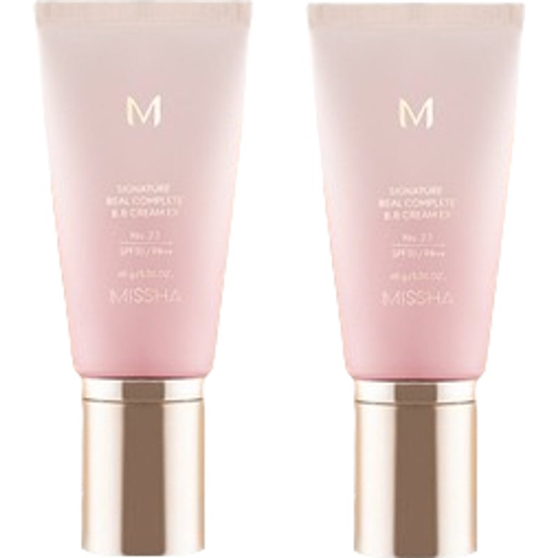 MISSHA M Signature Real Complete BB Cream EX SPF30 PA++ (New Version) - 45g - 23 Calm Beige (2ea) Set