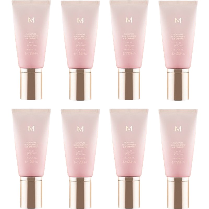MISSHA M Signature Real Complete BB Cream EX SPF30 PA++ (New Version) - 45g - 23 Calm Beige (8ea) Set