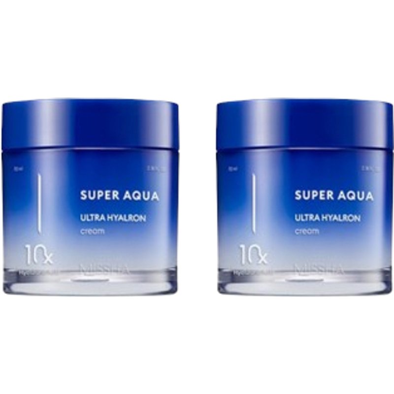 MISSHA - Super Aqua Ultra Hyalron Cream - 70ml (2ea) Set