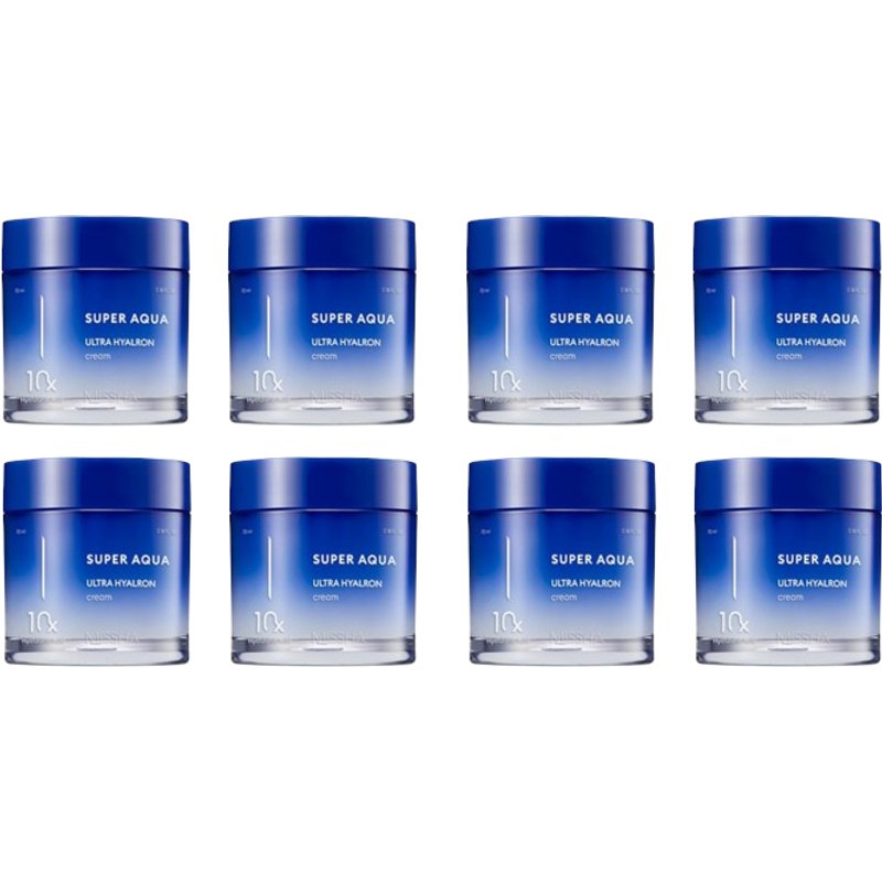 MISSHA - Super Aqua Ultra Hyalron Cream - 70ml (8ea) Set