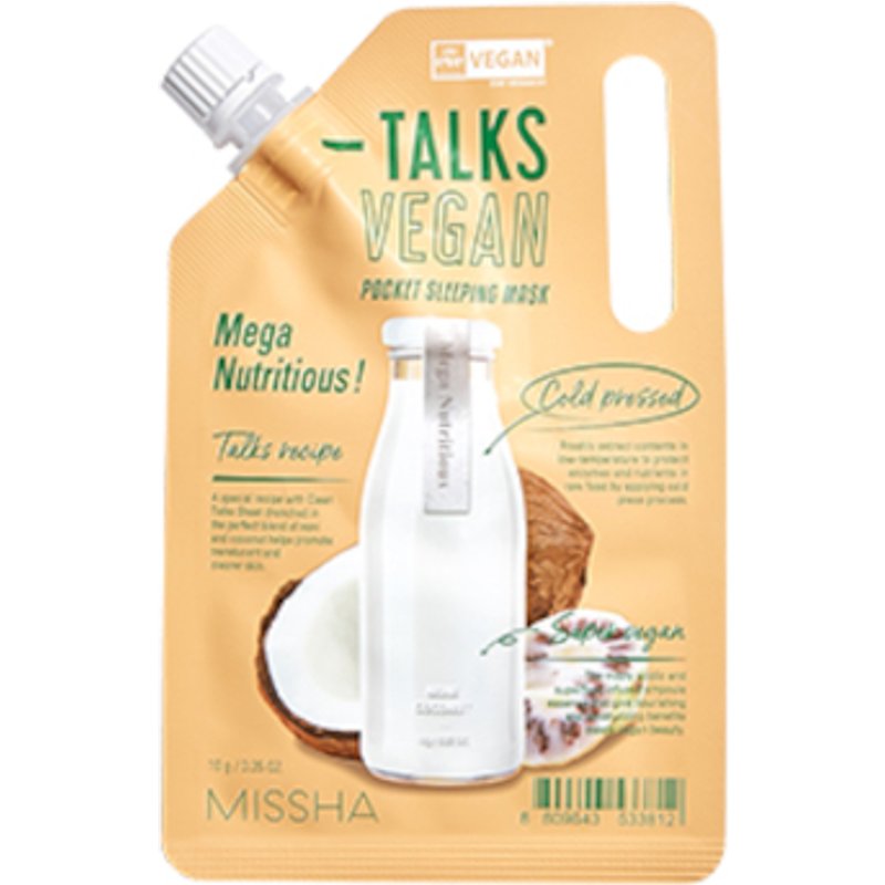 MISSHA - Talks Vegan Squeeze Pocket Sleeping Mask - Mega Nutritious - 10g