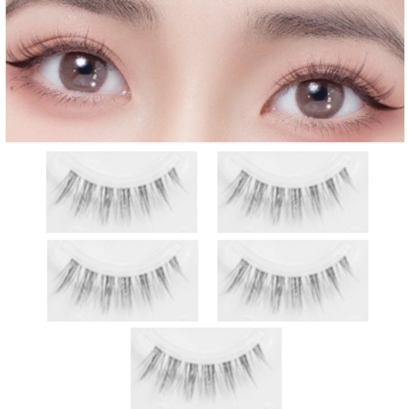 MissLady - Faux cils A - 5 pairees - A1 Black