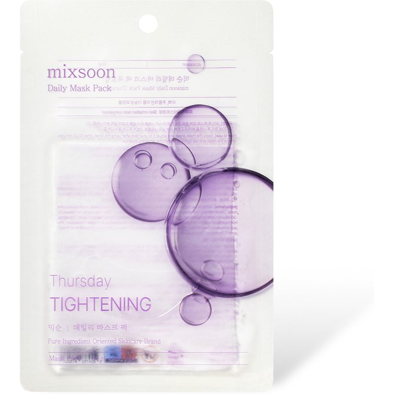 mixsoon - Pack de masques quotidiens - 10pièces - Thursday Tightening